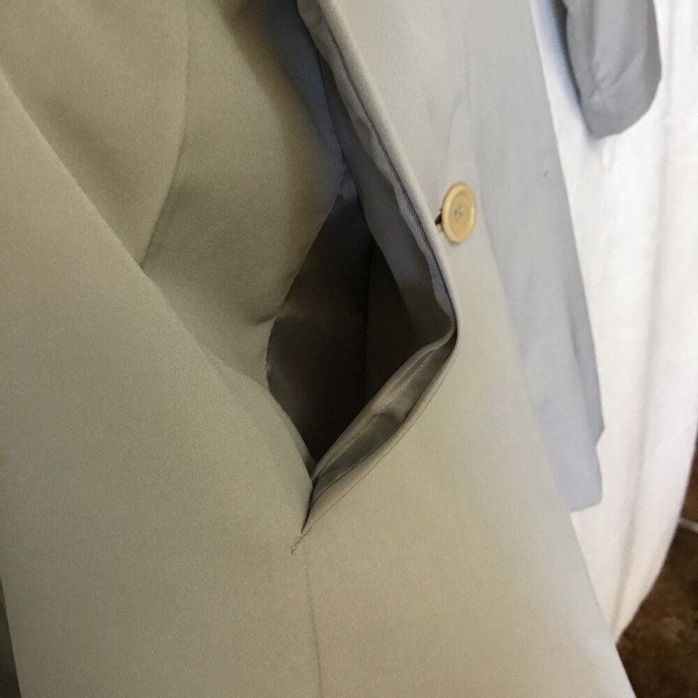 Kenneth Cole Reaction Light Gray Classic Rain Coat - Picture 4 of 14